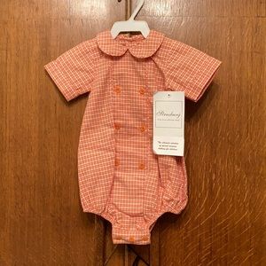 Strasburg burnt orange onesie. NWT